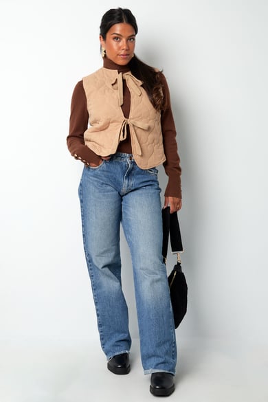 Waistcoat with bows - beige h5 Picture5